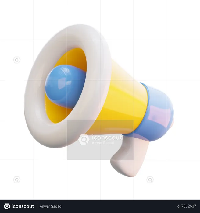 Megafone  3D Icon