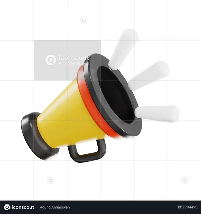 Megafone  3D Icon