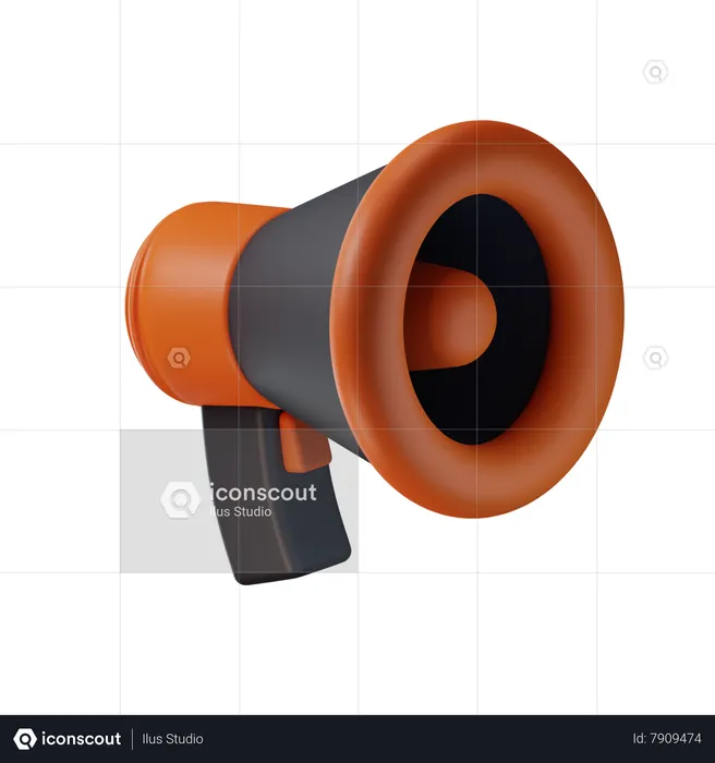 Megafone  3D Icon