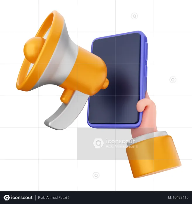 Megafone de promoção  3D Icon