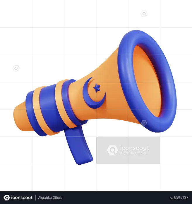 Megafone islâmico  3D Icon