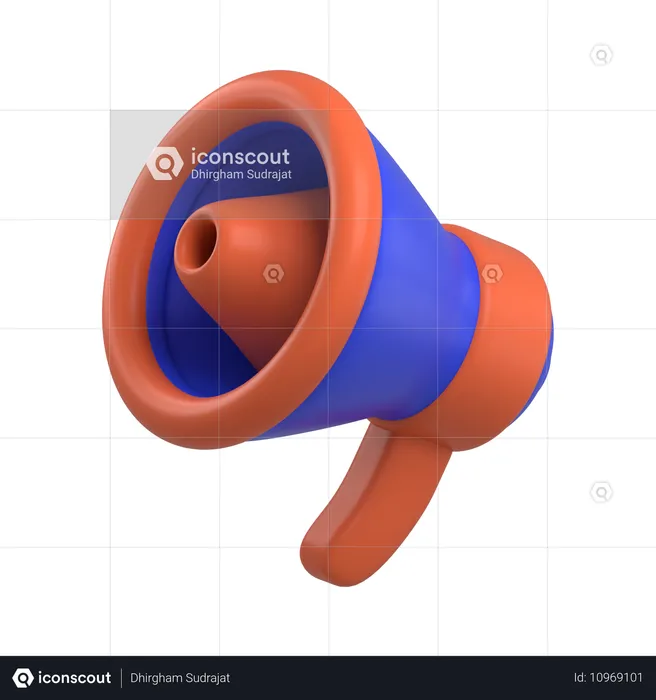 Megáfono  3D Icon