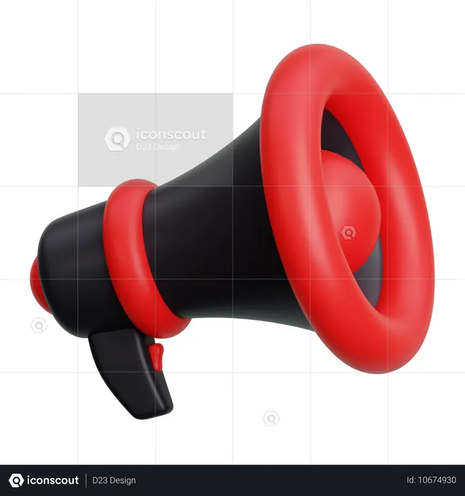 Megáfono de viernes negro  3D Icon