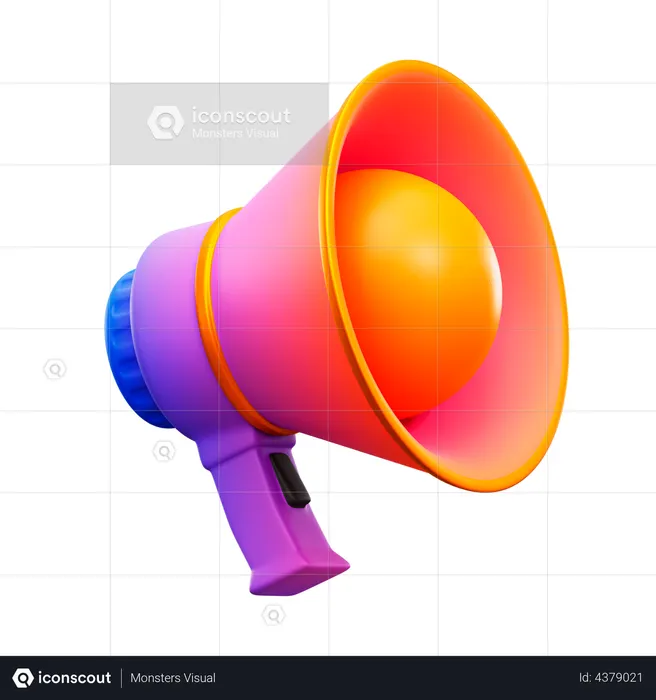 Megaphon  3D Icon