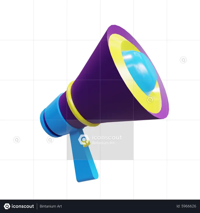 Megaphone  3D Icon