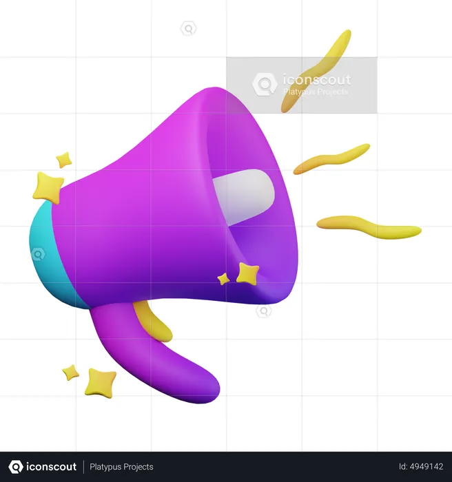 Megaphone  3D Icon