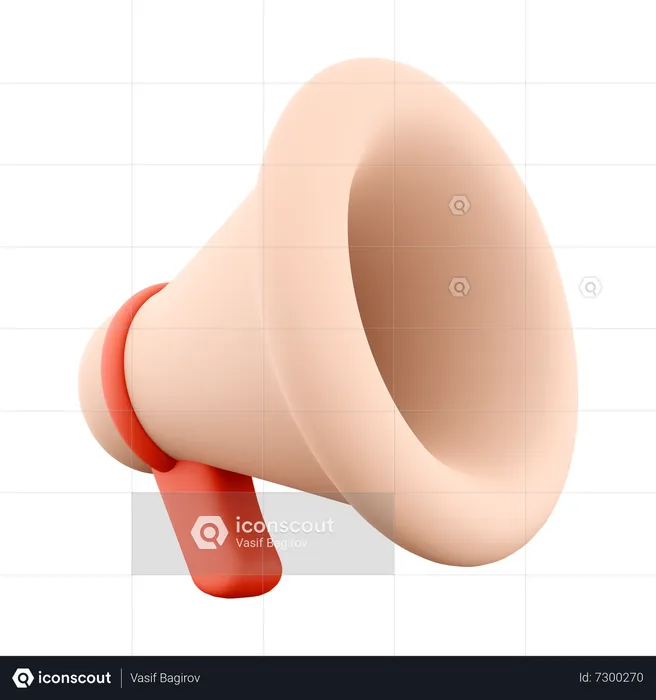 Megaphone  3D Icon