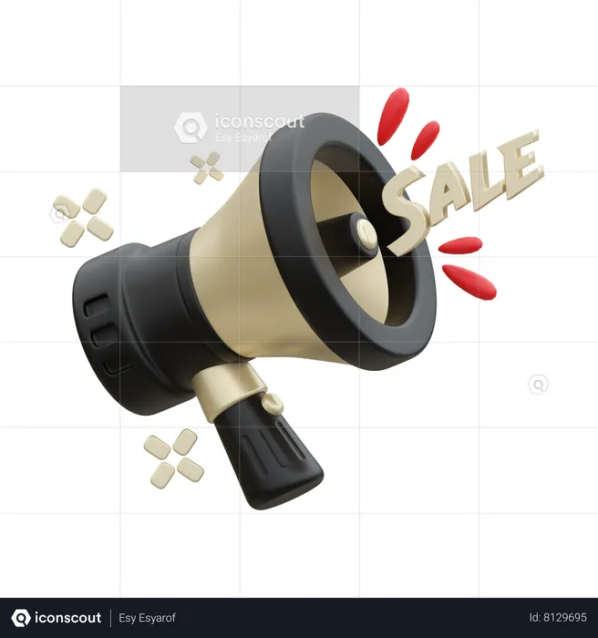 Megaphone  3D Icon