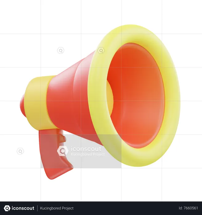Megaphone Emoji 3D Icon