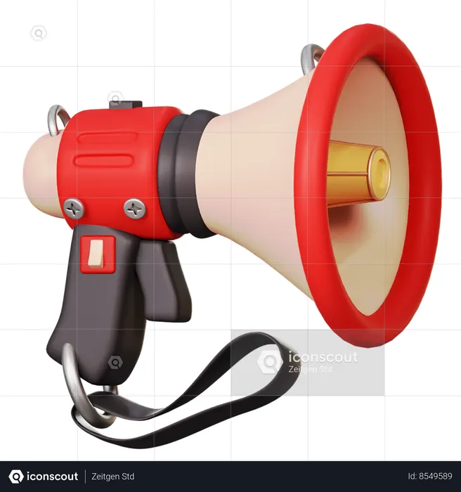 Megaphone  3D Icon