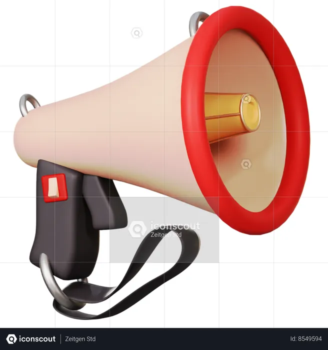 Megaphone  3D Icon