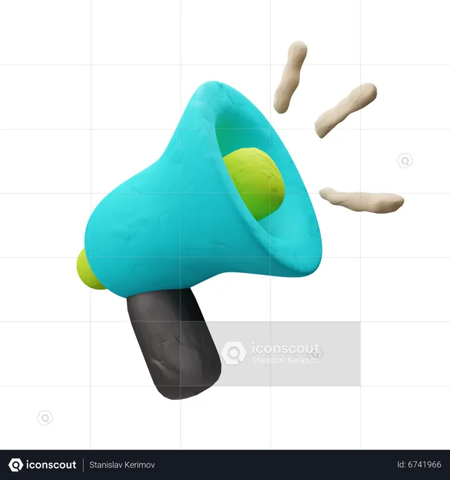 Megaphone  3D Icon