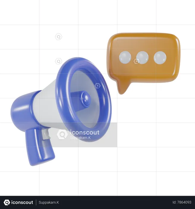 Megaphone  3D Icon