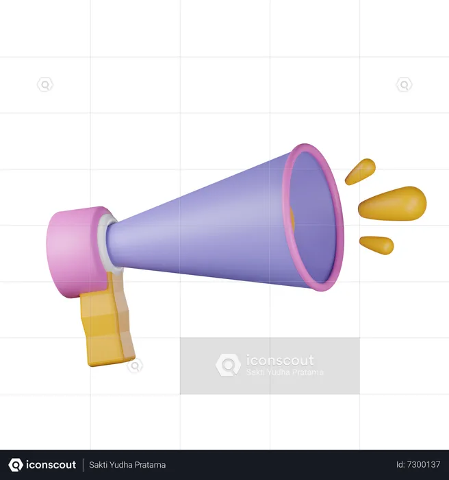 Megaphone  3D Icon