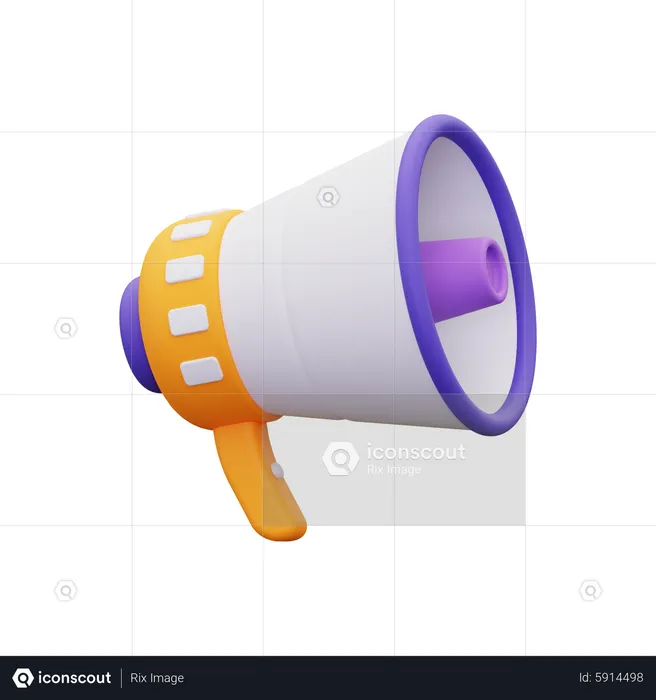 Megaphone  3D Icon