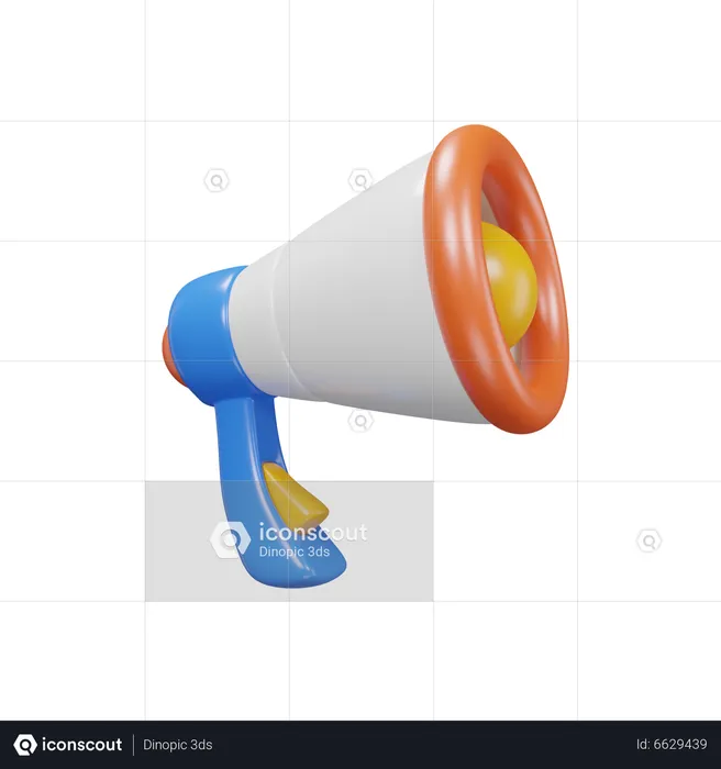 Megaphone  3D Icon