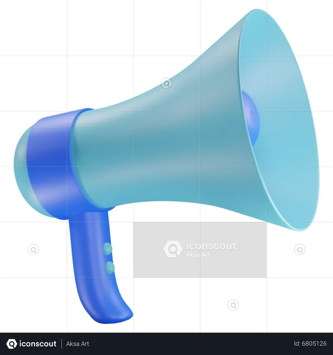 Megaphone  3D Icon