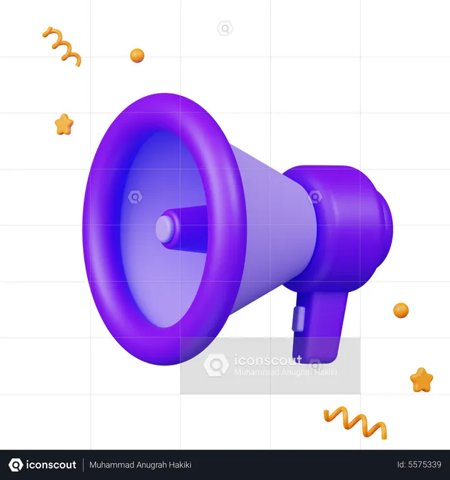 Megaphone  3D Icon