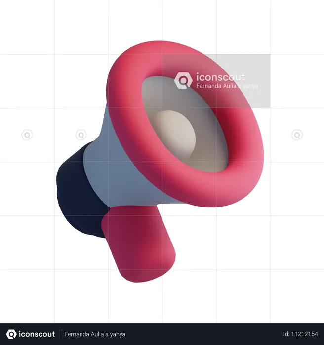 Megaphone  3D Icon