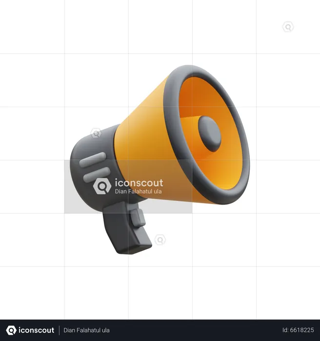 Megaphone  3D Icon