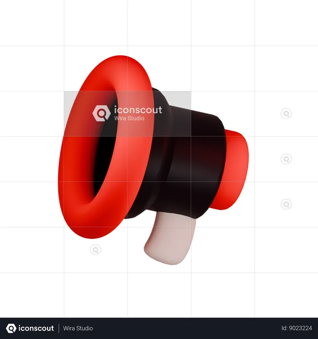 Megaphone  3D Icon