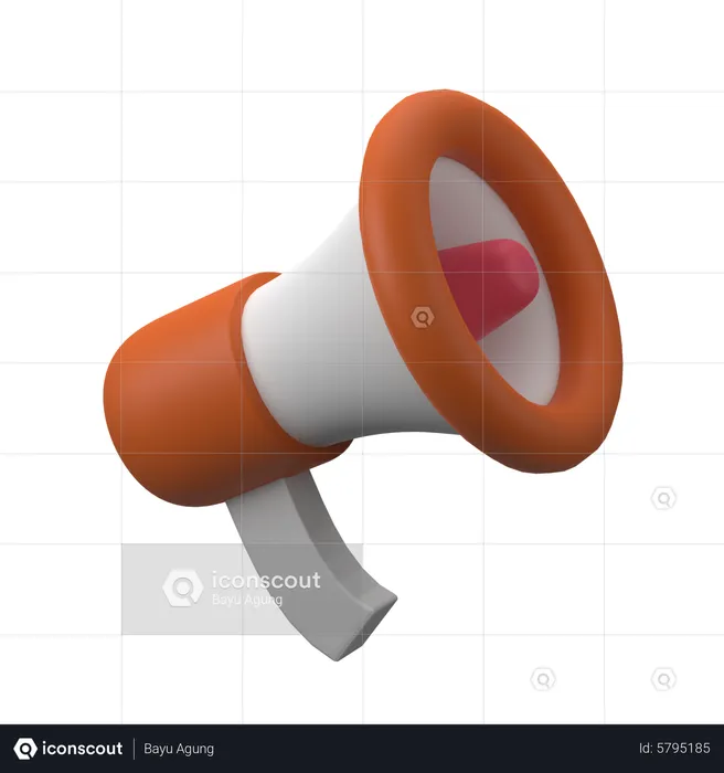 Megaphone  3D Icon