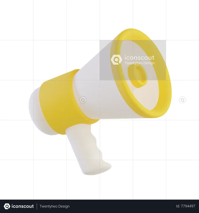 Megaphone  3D Icon