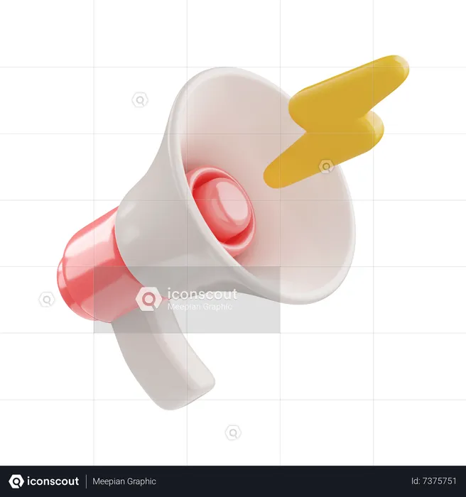 Megaphone  3D Icon