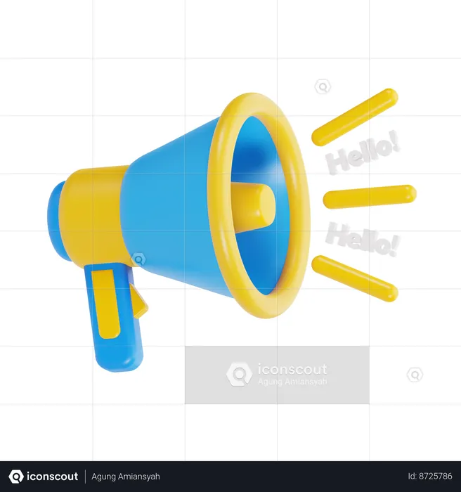 Megaphone  3D Icon