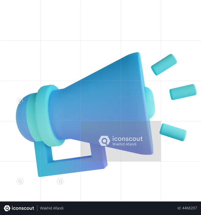 Megaphone  3D Illustration