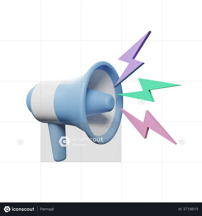 Megaphone  3D Illustration