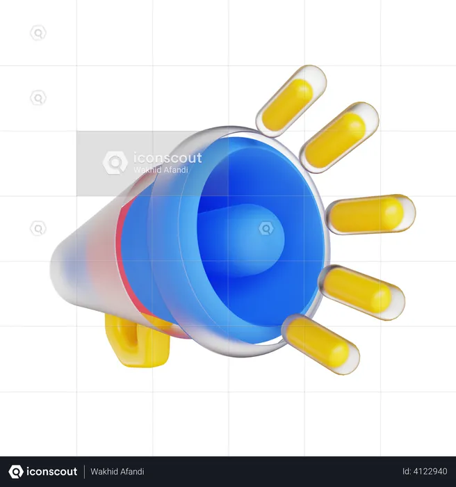 Megaphone  3D Illustration