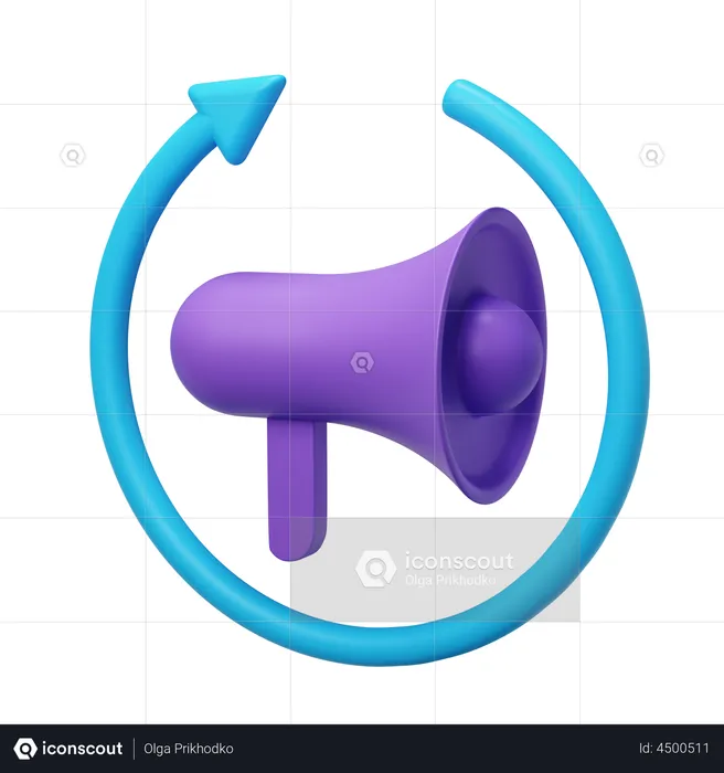 Megaphone  3D Illustration