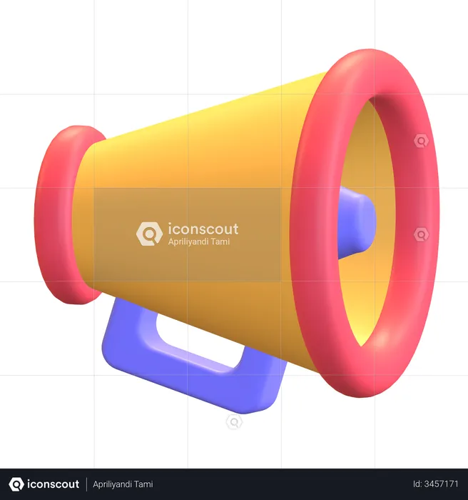 Megaphone  3D Illustration