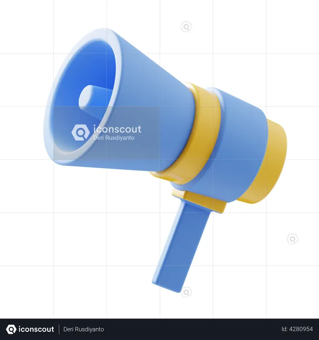 Megaphone  3D Illustration