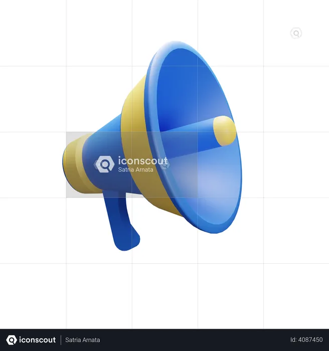 Megaphone  3D Illustration