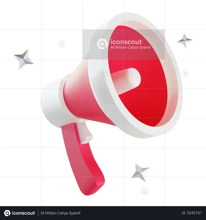 Megaphone  3D Illustration