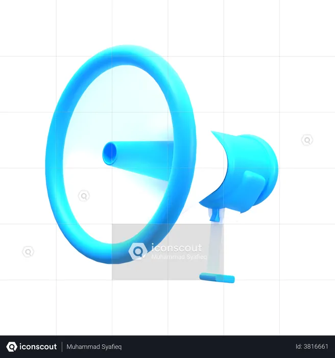 Mégaphone  3D Illustration