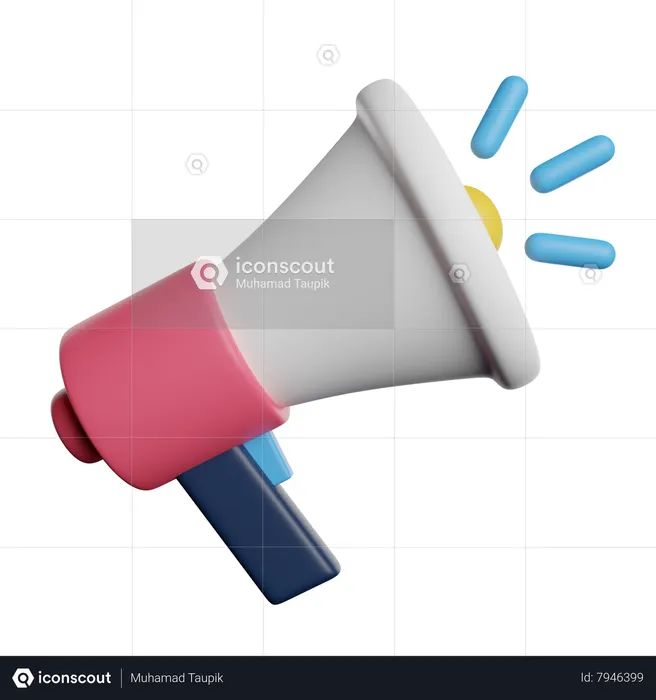 Megaphone  3D Icon