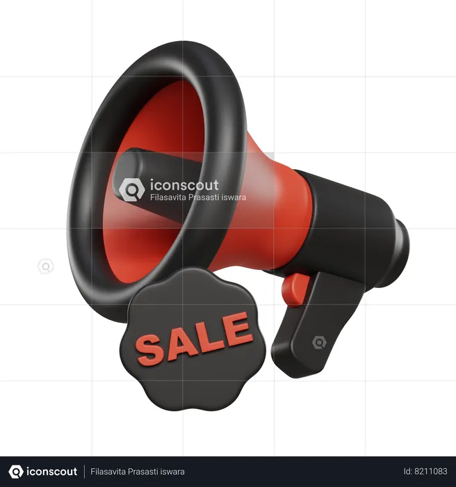 Megaphone Promotion  3D Icon