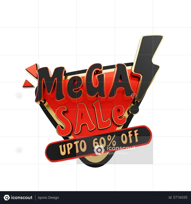 Mega promoção  3D Icon