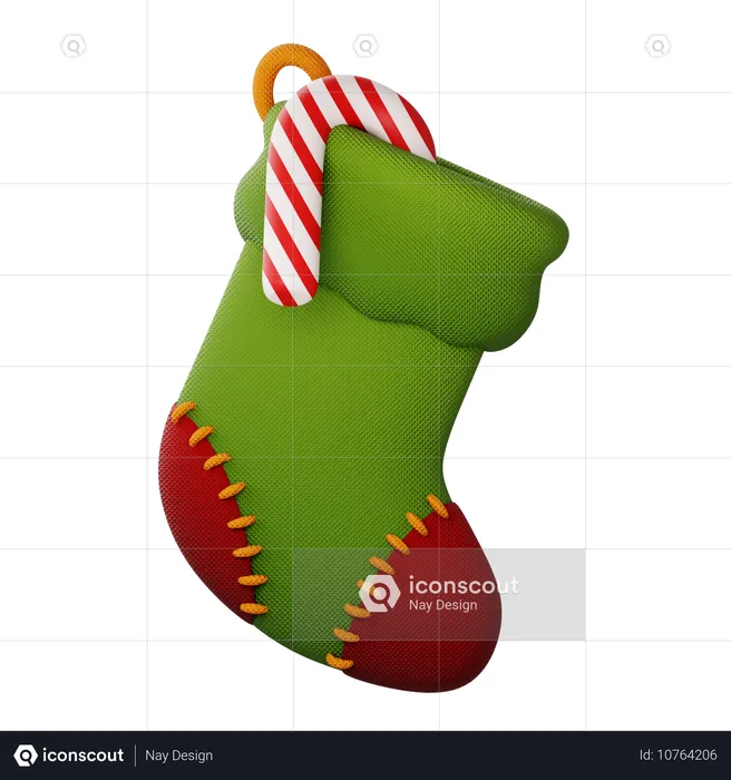 Meia de Natal  3D Icon