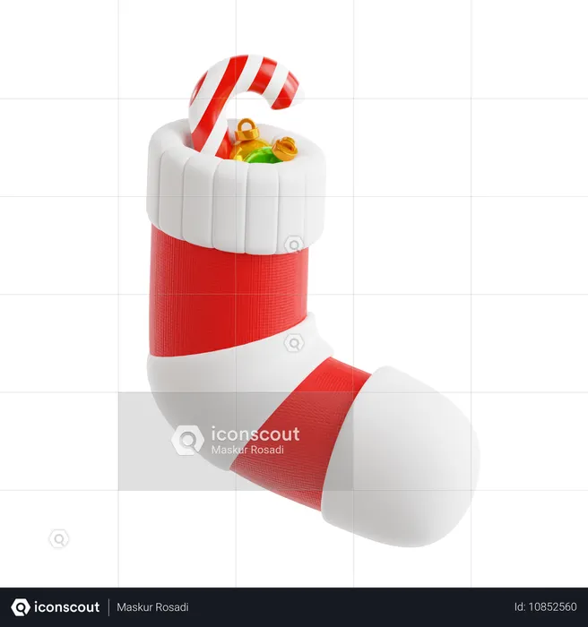 Meias e doces  3D Icon