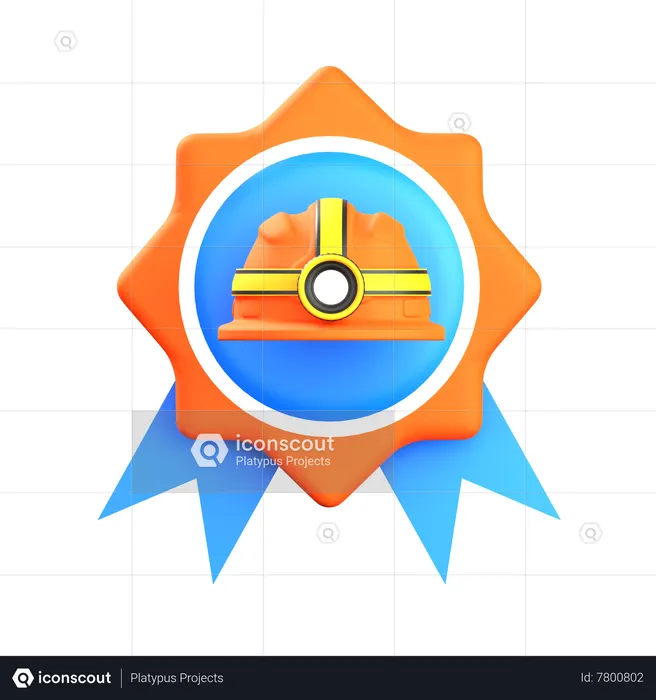 Mejor trabajador  3D Icon