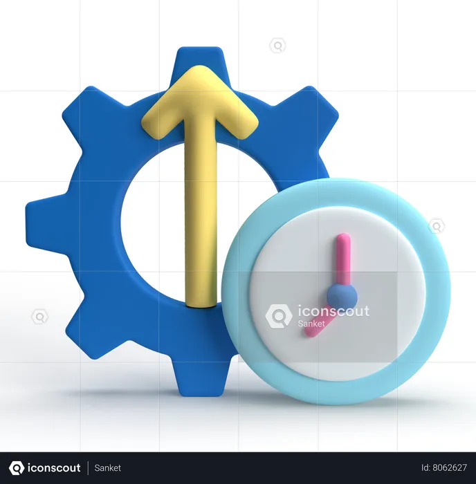 La mejora de procesos  3D Icon