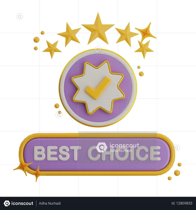 Melhor escolha  3D Icon