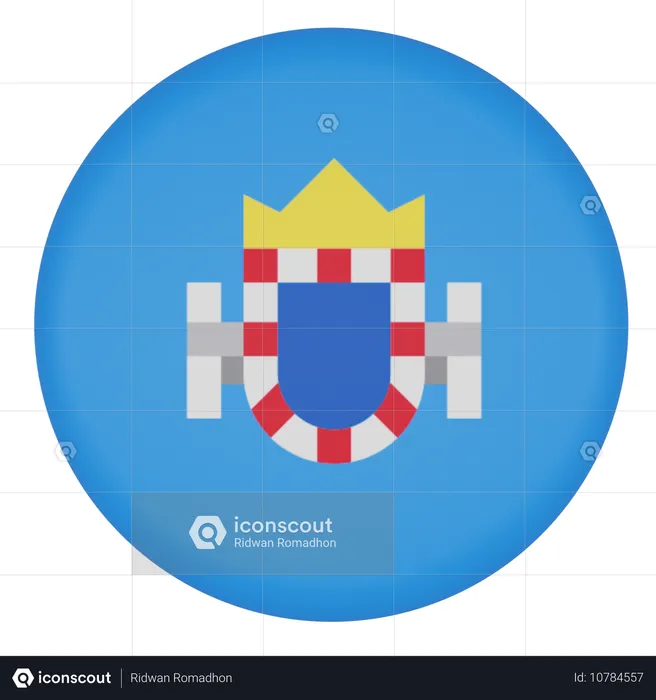 Melilla Flag 3D Icon