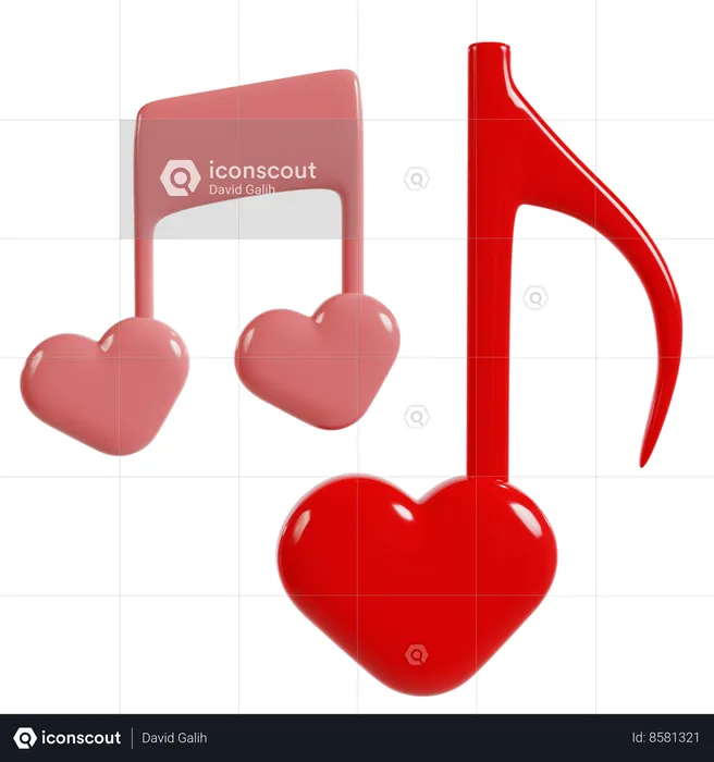 Melodías de amor  3D Icon