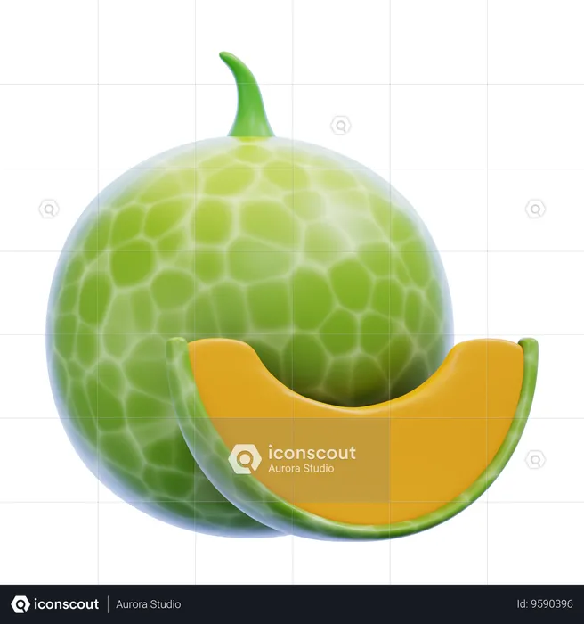 Melon  3D Icon