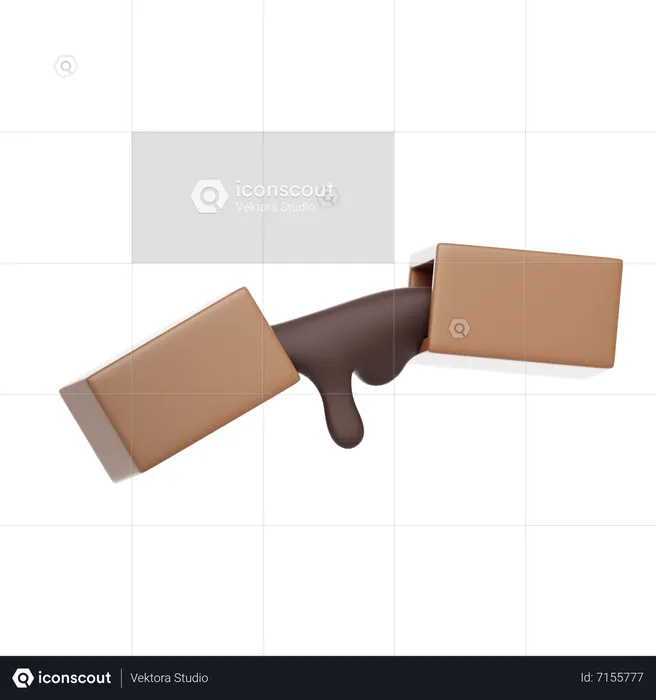 Melted Chocolate  3D Icon